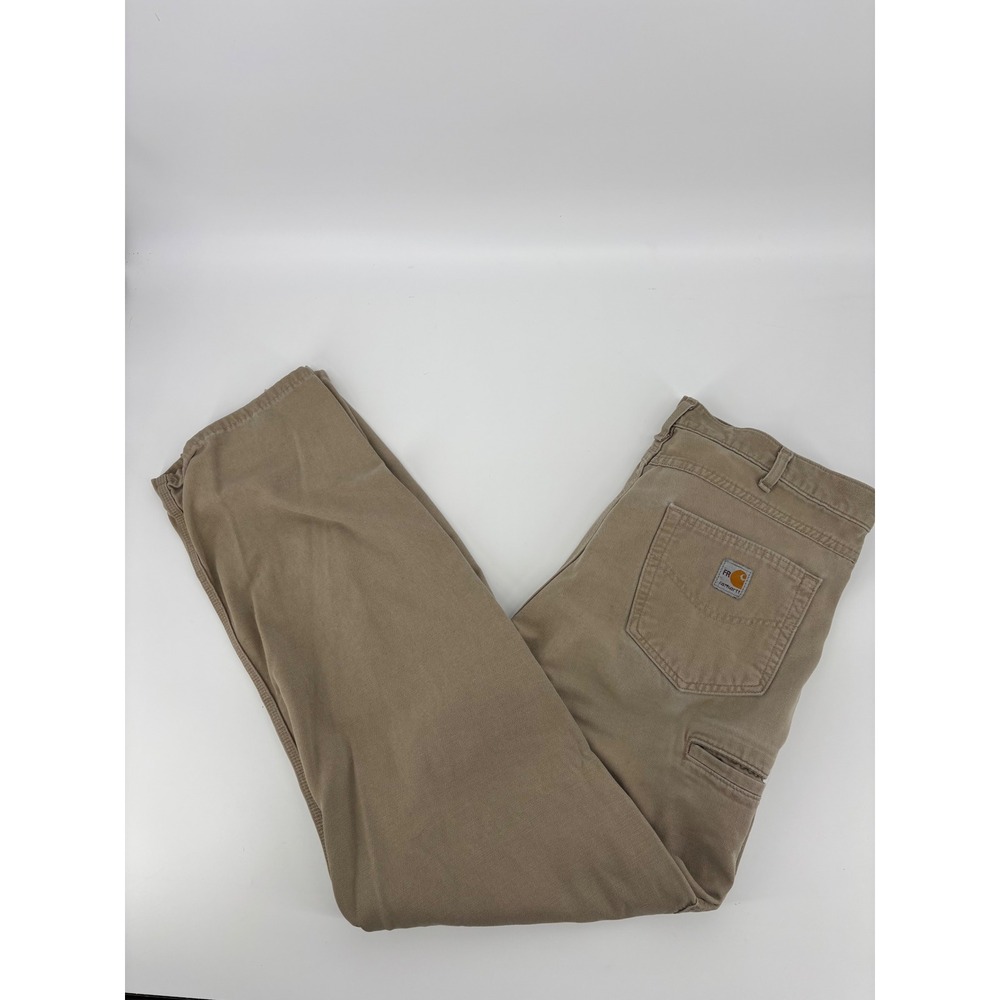 Carhartt FR Flame Resistant Work Pants 36x34 Golden Khaki FRB159-GKH CAT 2 Mens